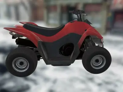 Vehicles - Motorbike Low-poly 3D model