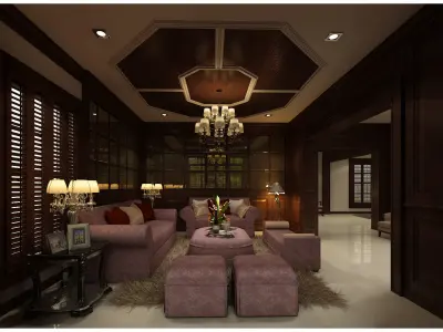 big house decoration 3D model