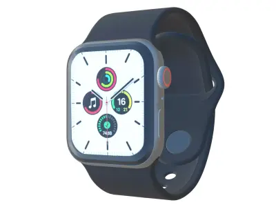 Apple Watch SE - Midnight Sport Band 3ds Max 3D model
