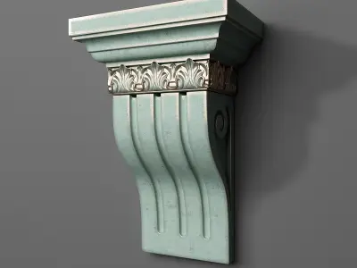 Corbel decorative on wall 3D print model