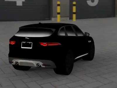 Jaguar F-PACE  3D model