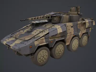 Boxer CRV Low-poly 3D model