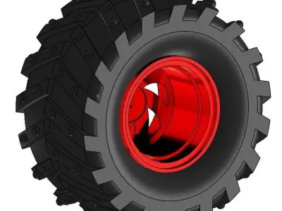 Wheel tire Dagu Wild Thumper 3D model