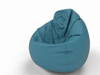 Bean Bag Low-poly 3D model