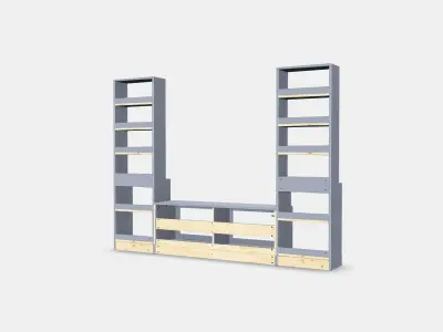 HAVSTA TV storage combination Low-poly 3D model