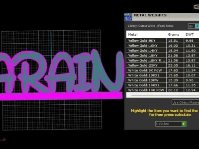 Stylish Names Pendant For Men And Women 3d Printable Model 3D print model