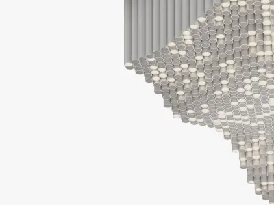 Parametric ceiling made of R70 pipes 3D model