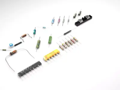 Resistors Set 3D model