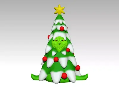Grinch Arbol  3D print model