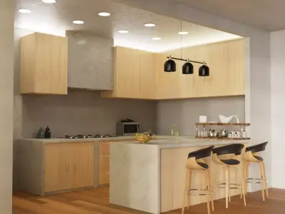 kitchen set 1 Low-poly 3D model