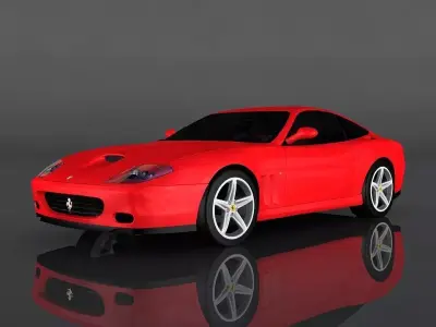 Ferrari 575M Low-poly 3D model