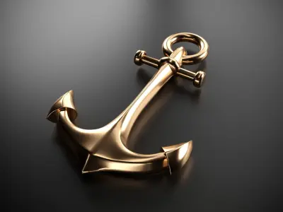 Anchor gold 3D model