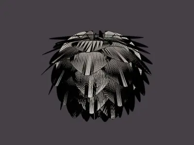 Silvia Lamp Low-poly 3D model