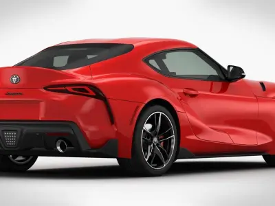 Toyota Supra 2020 Detailed Interior 3D model