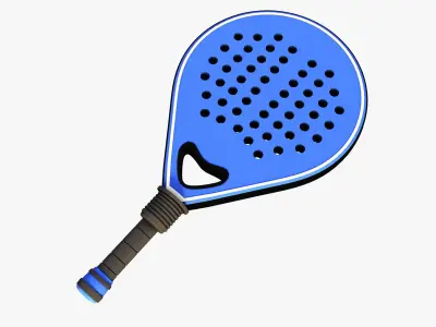 Padel Racket Free 3D model