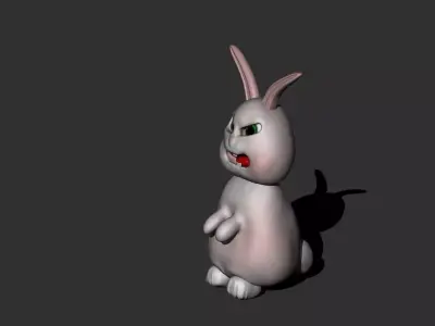 cute rabbit 3D print model