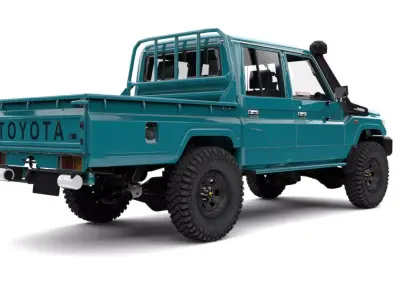 TOYOTA LAND CRUISER STOKS SIN BUCHES Low-poly 3D model