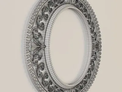 Carved frame 3D model 90