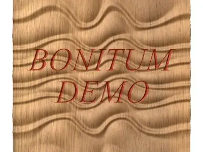 DEMO Tileable 3D Relief SB7 for CNC Free 3D model