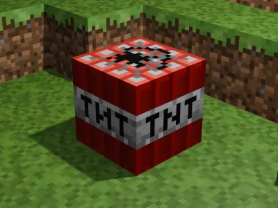 Minecraft TNT 3D Model  3D model