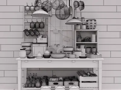 decorative set - 10 3D model