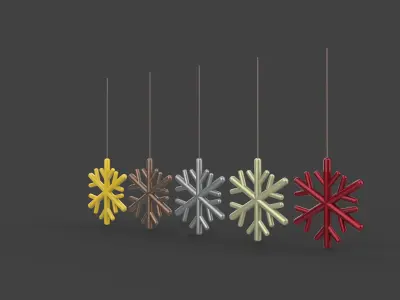  Snowflake Ornament  3D model