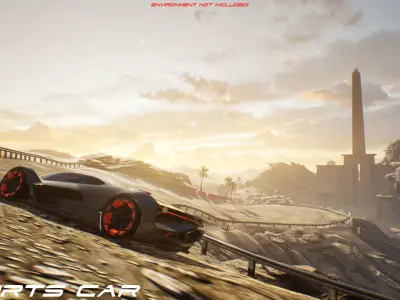 Sportscar VOL 2 Low-poly 3D model