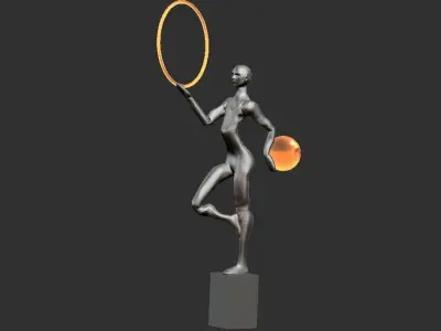  LAMP STATUE MODERN SCULPTURE 3D print model