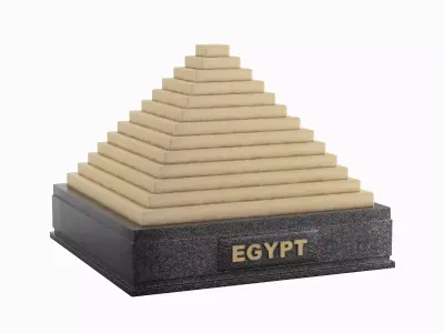 Pyramid Toy Set A Low-poly 3D model