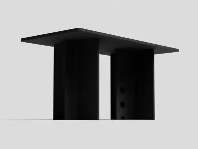 Rectangular Dining Table 3D model