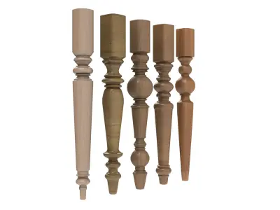 Wooden Balusters 3D model