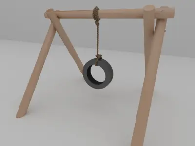 Tire swing 3D model