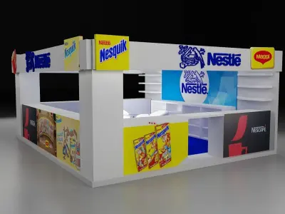  Booth Exhibition Stand a292  3D model