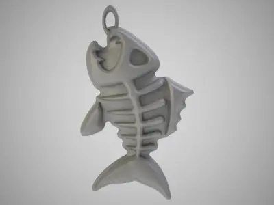 Piranha Necklace 3D print model
