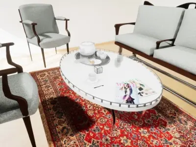 living room Free 3D model