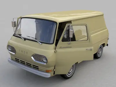 ECONOLINE E100 SHORT VAN 1962 3D model
