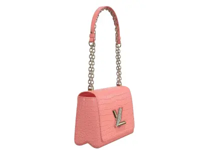 Louis Vuitton Bag Twist Crocodile Rose 3D model