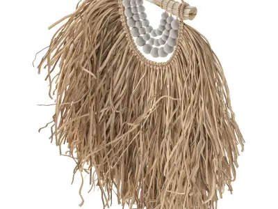 Raffia Handmade Boho 3D model