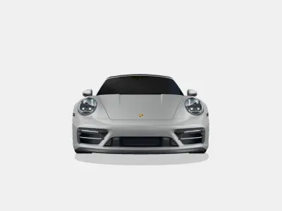 Porsche 911 Targa 4 GTS 992 Low-poly 3D model