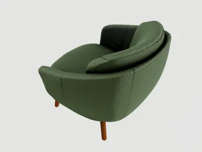 Finable Armchair 3D model