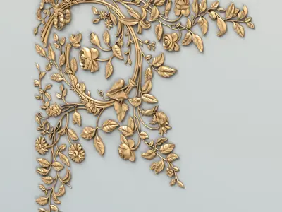 Corner decor 020 3D model