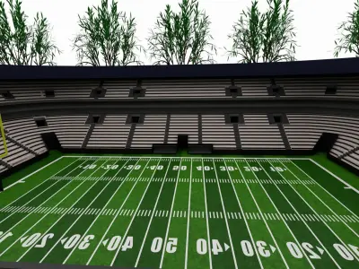 American football stadium 3D model purchase