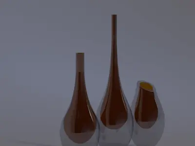 Drop Vases 3D model
