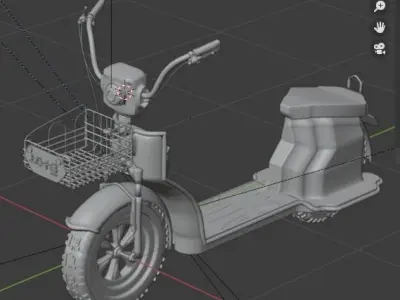 Realistic electric bikes 3D model