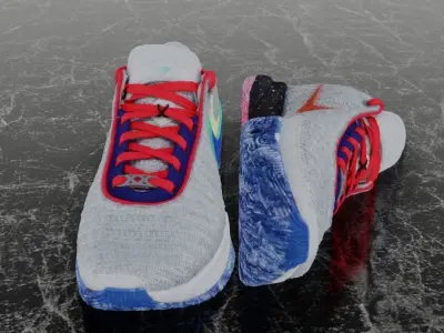 NIKE LEBRON PINK DIAMOND COLLECTION 3D SHOES Low-poly 3D model