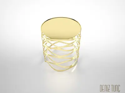 Deniz Small Loop coffee table 3D model