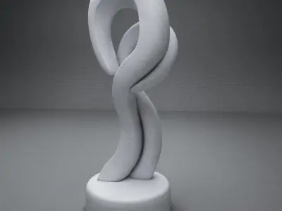 modern Abstract sculpture 03 3D model