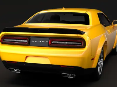 Dodge Challenger RT Scat Pack Widebody 2017 3D model