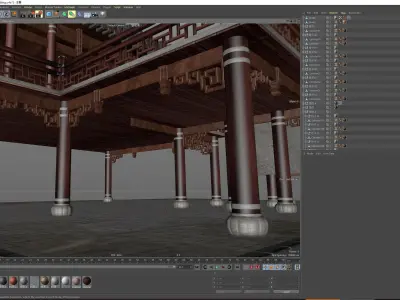 Chinese Ancient Buildings 3D model 3D model