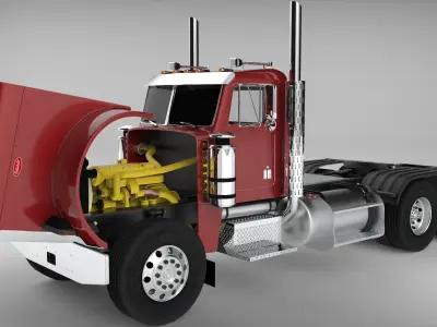 1988 Peterbilt 379 3D model